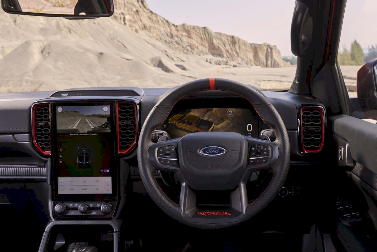 Đánh giá nội thất của Ford Ranger Raptor 2023